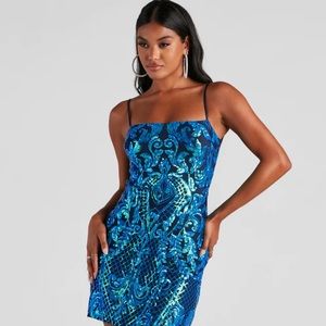 Windsor Kaylie Sequin Short Party Dress